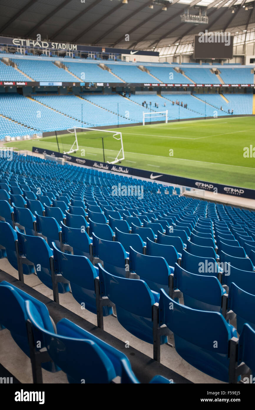 Etihad Stadium, Manchester, Heimat von Manchester City FC Stockfoto