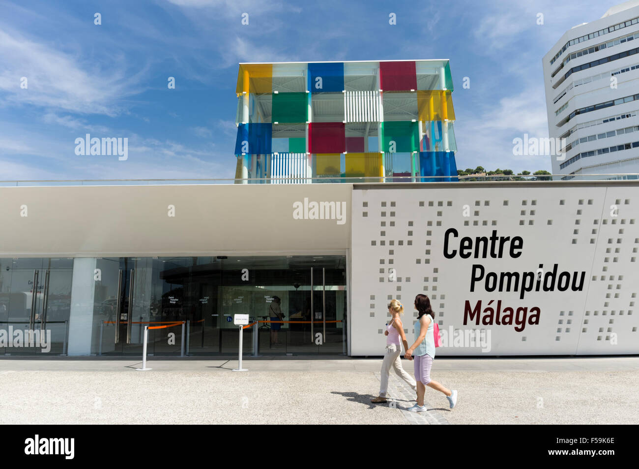 Malaga, Spanien. Centre Pompidou Málaga. Stockfoto