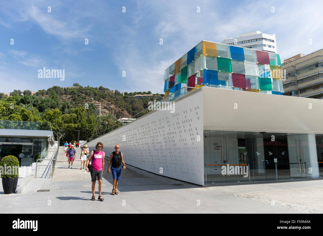 Malaga, Spanien. Centre Pompidou Málaga. Stockfoto