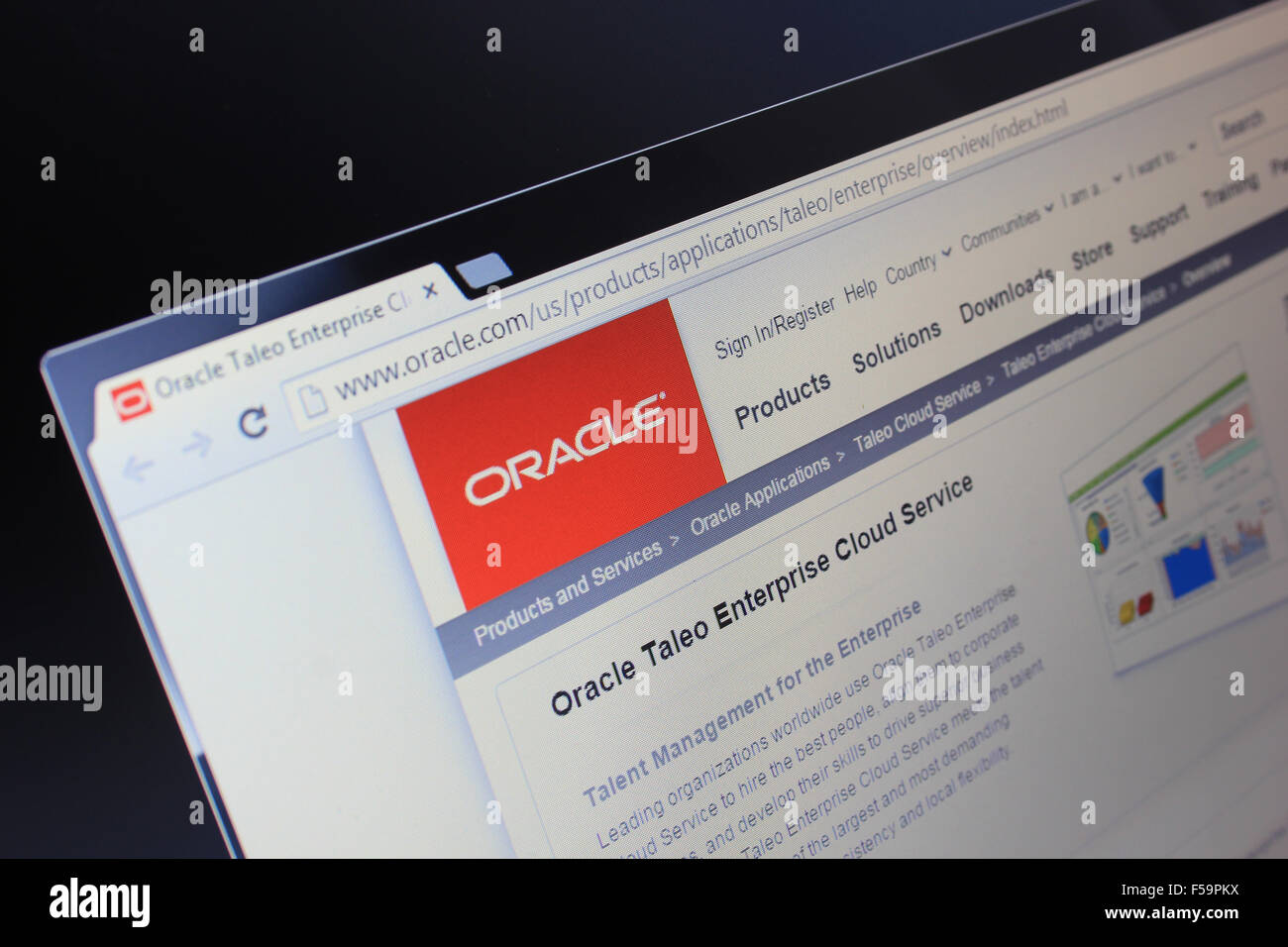 Oracle.com Stockfoto