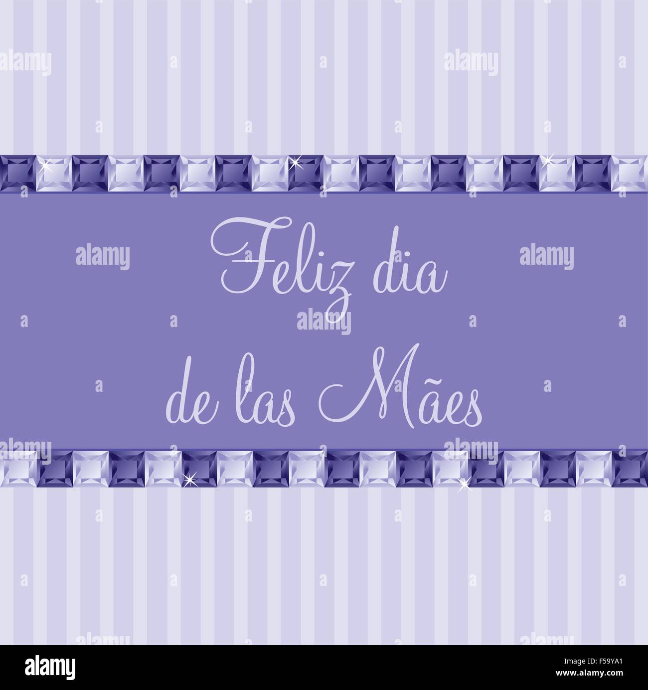 Gem Mutter Tageskarte im Vektor-Format. Stock Vektor