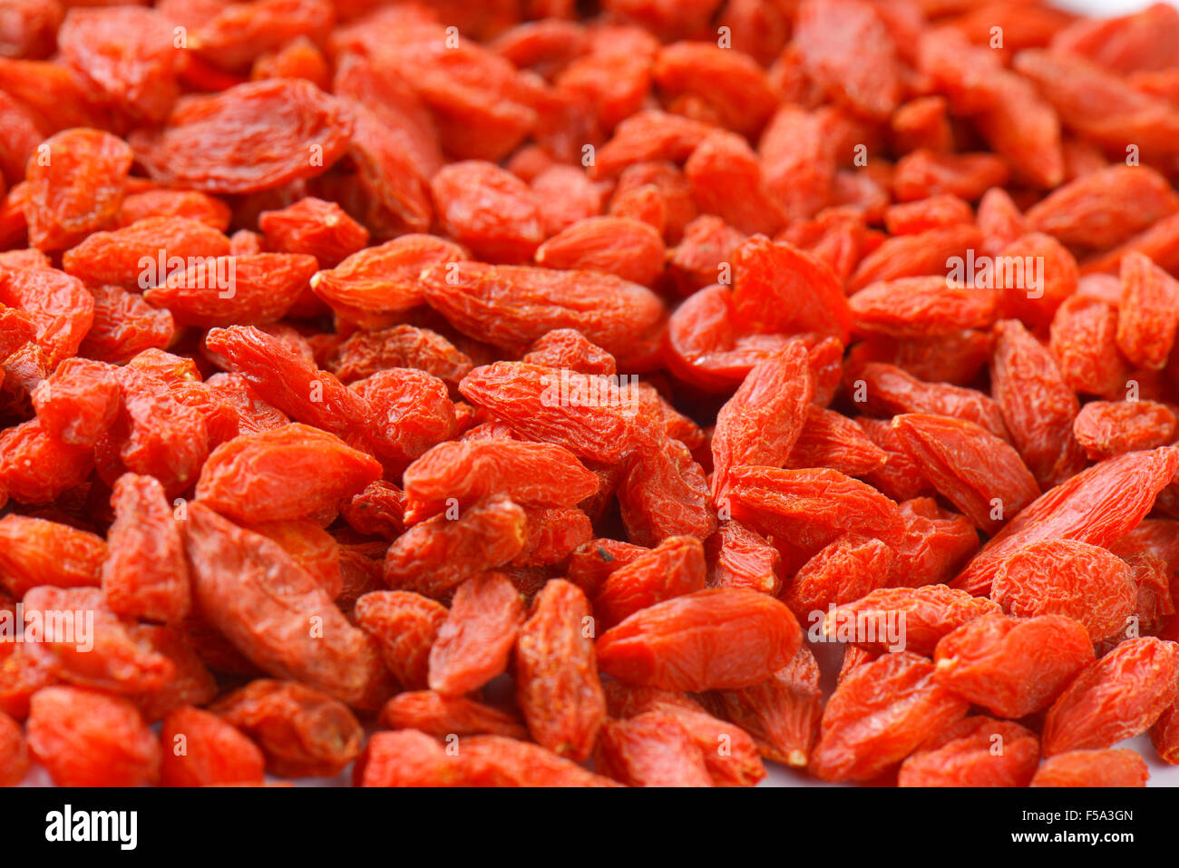 Getrocknete Goji-Beeren - full-frame Stockfoto