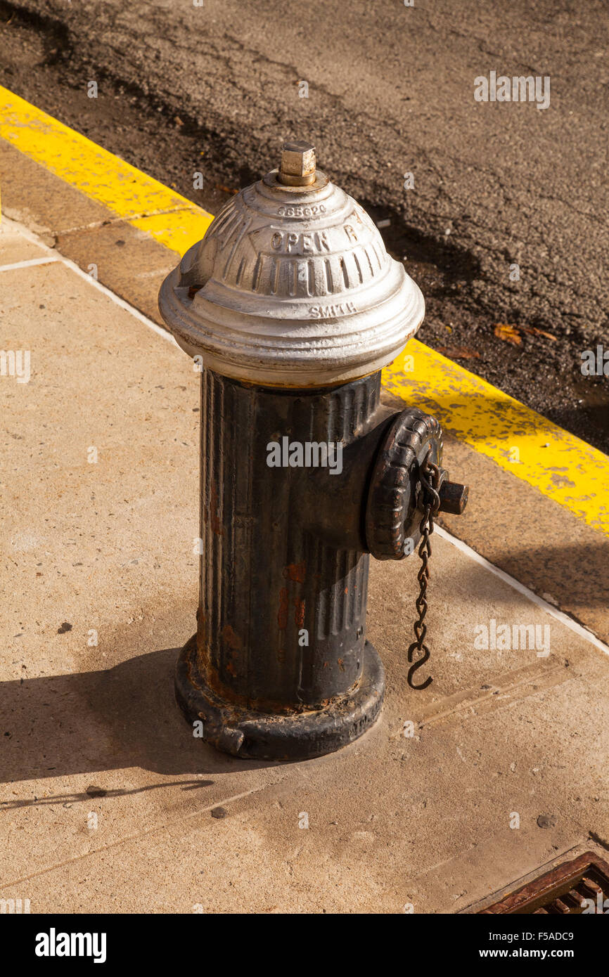 Traditionelle Hydranten, Manhattan, New York City, Vereinigte Staaten von Amerika. Stockfoto