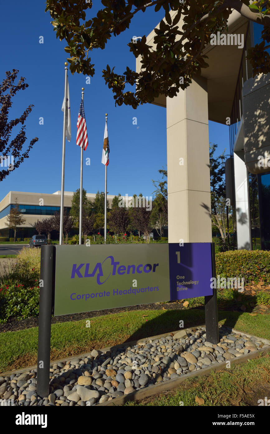 Am 21. Oktober 2015 erreichte LAM Research eine Einigung mit KLA-Tencor zu erwerben, Milpitas CA Stockfoto
