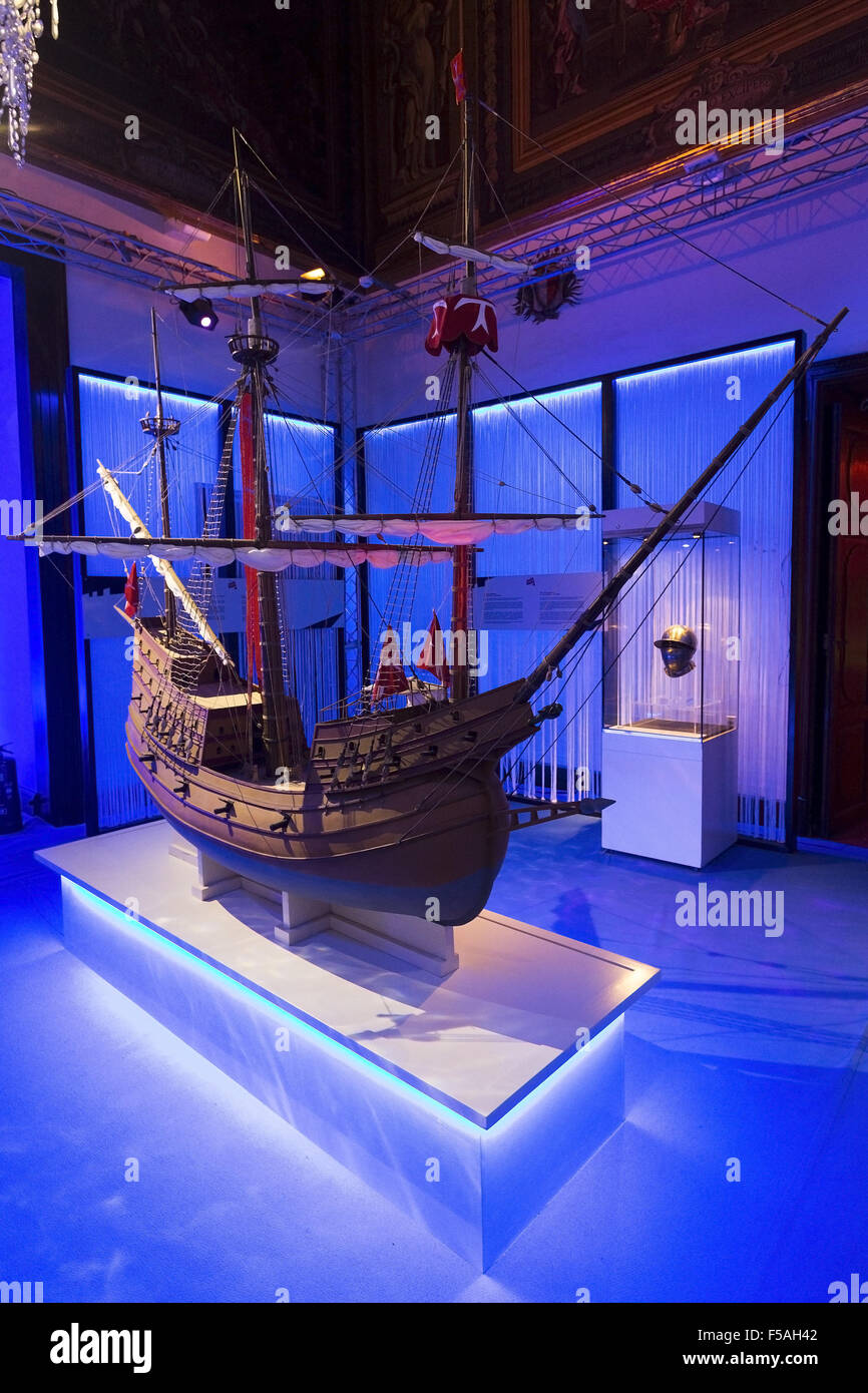 Ein Blick auf den GroßmeisterPalast in Valletta Malta. Maßstab 1/24