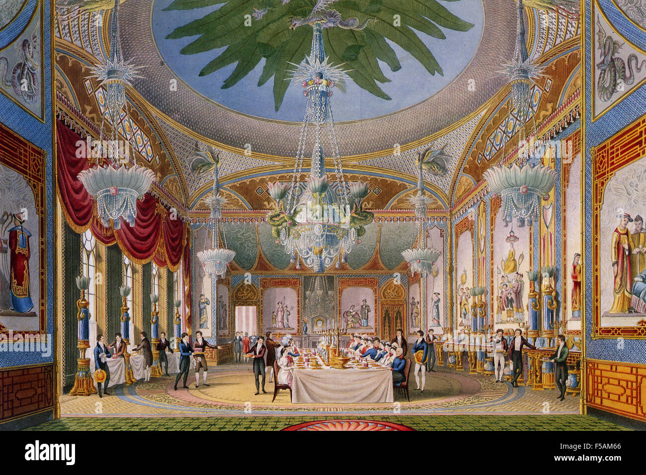 Brighton Pavilion Bankett Raum Von The Royal Pavilion In