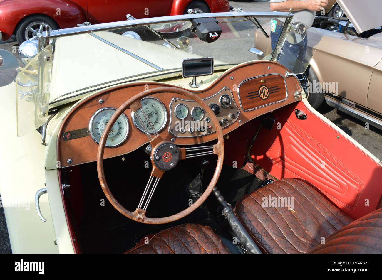 Ein 1953 MG TD britischen Sportwagen. Stockfoto