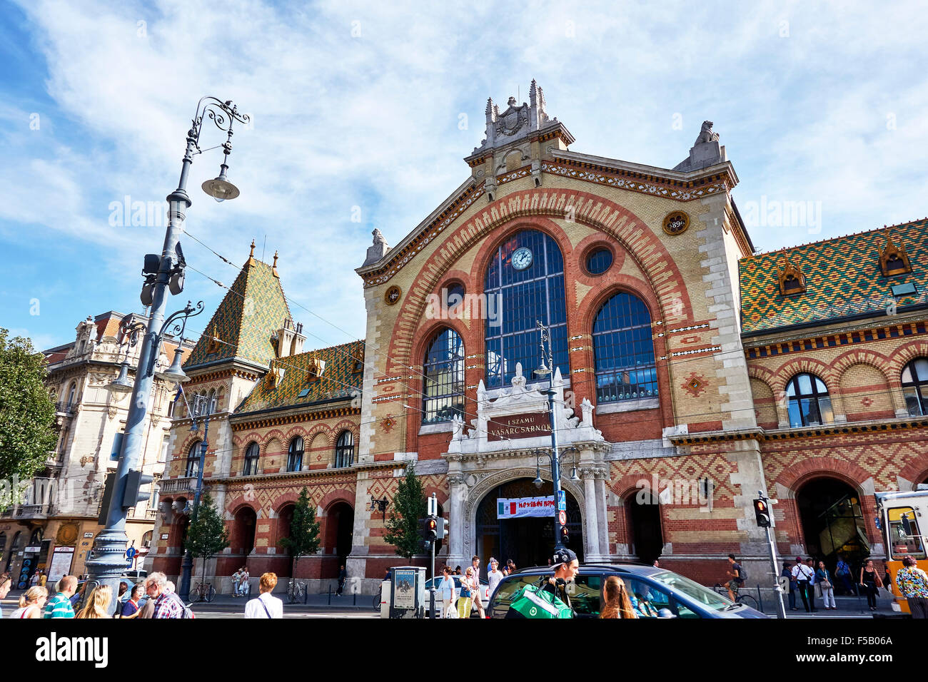 Zentrale Markthalle Nagy Vasarcsarnok, Budapest, Ungarn Stockfoto