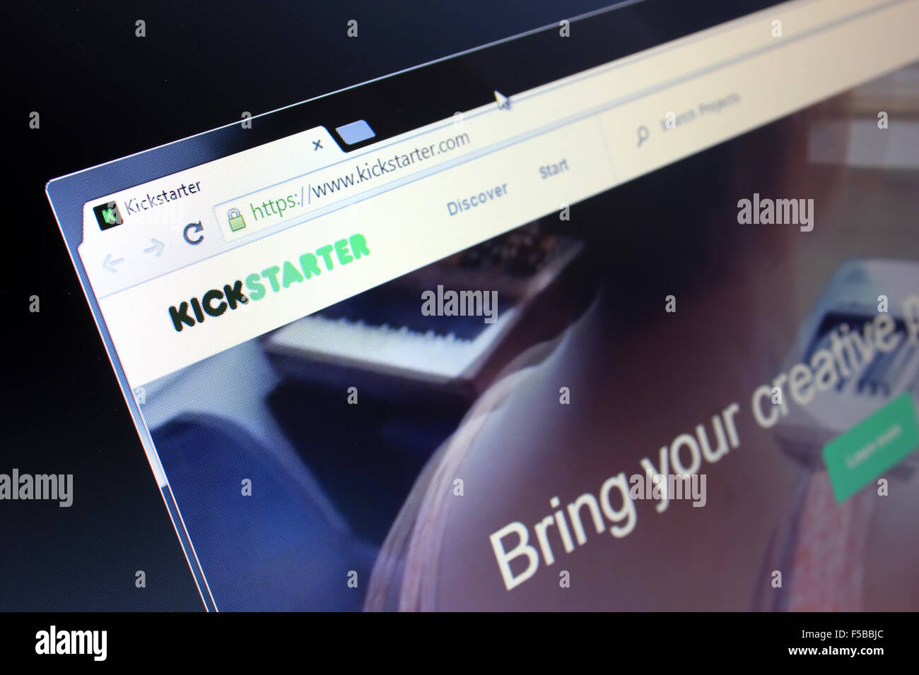 Kickstarter.com Stockfoto