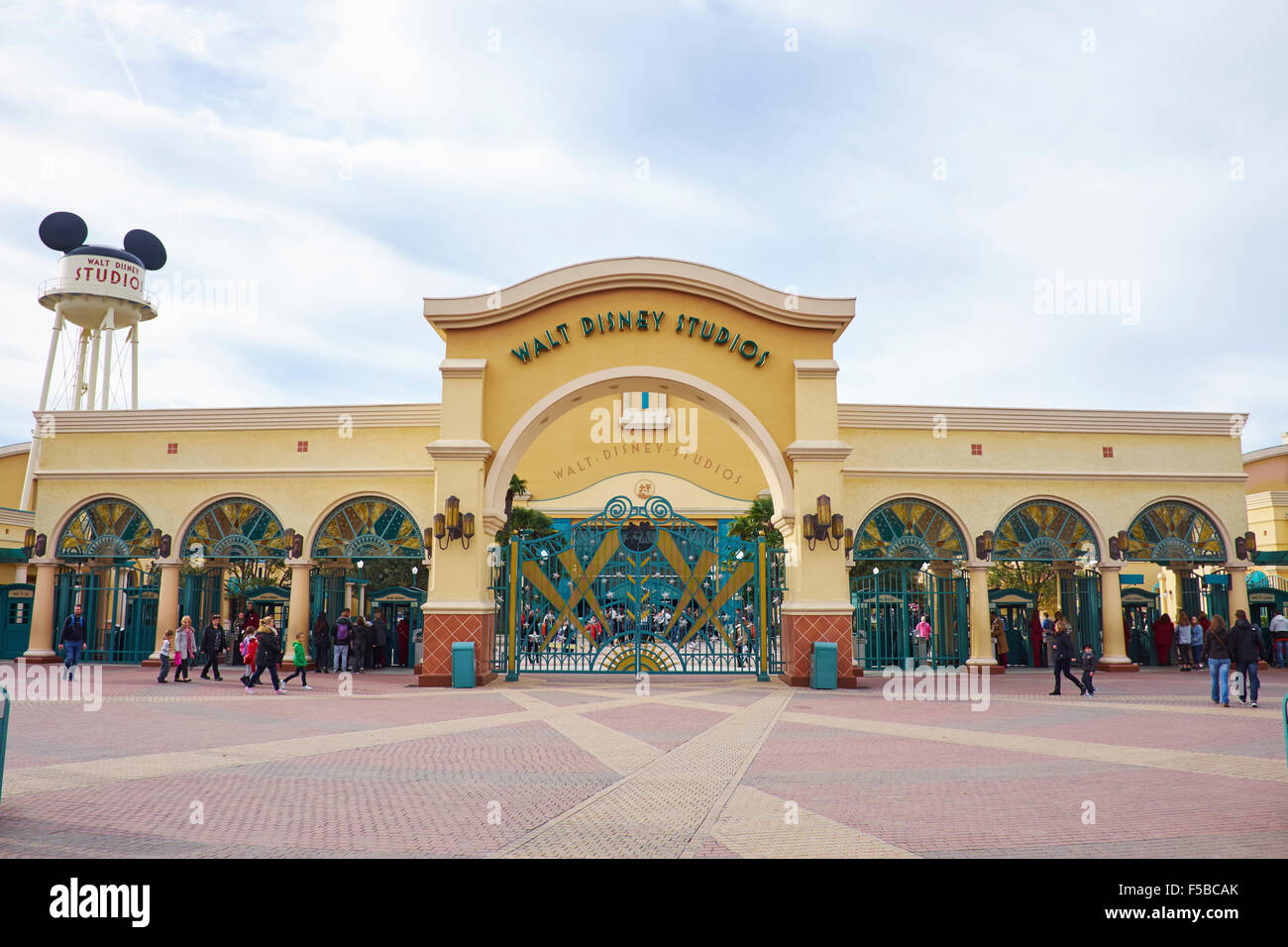 Eingang zum Walt Disney Studios Disneyland Paris Marne-la-Vallée Chessy Frankreich Stockfoto