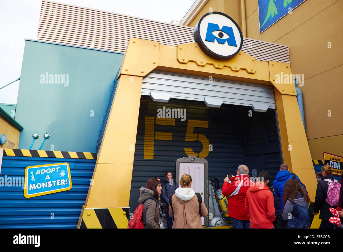 Monsters Inc Attraktion Walt Disney Studios Disneyland Paris Marne-la-Vallée Chessy Frankreich Stockfoto