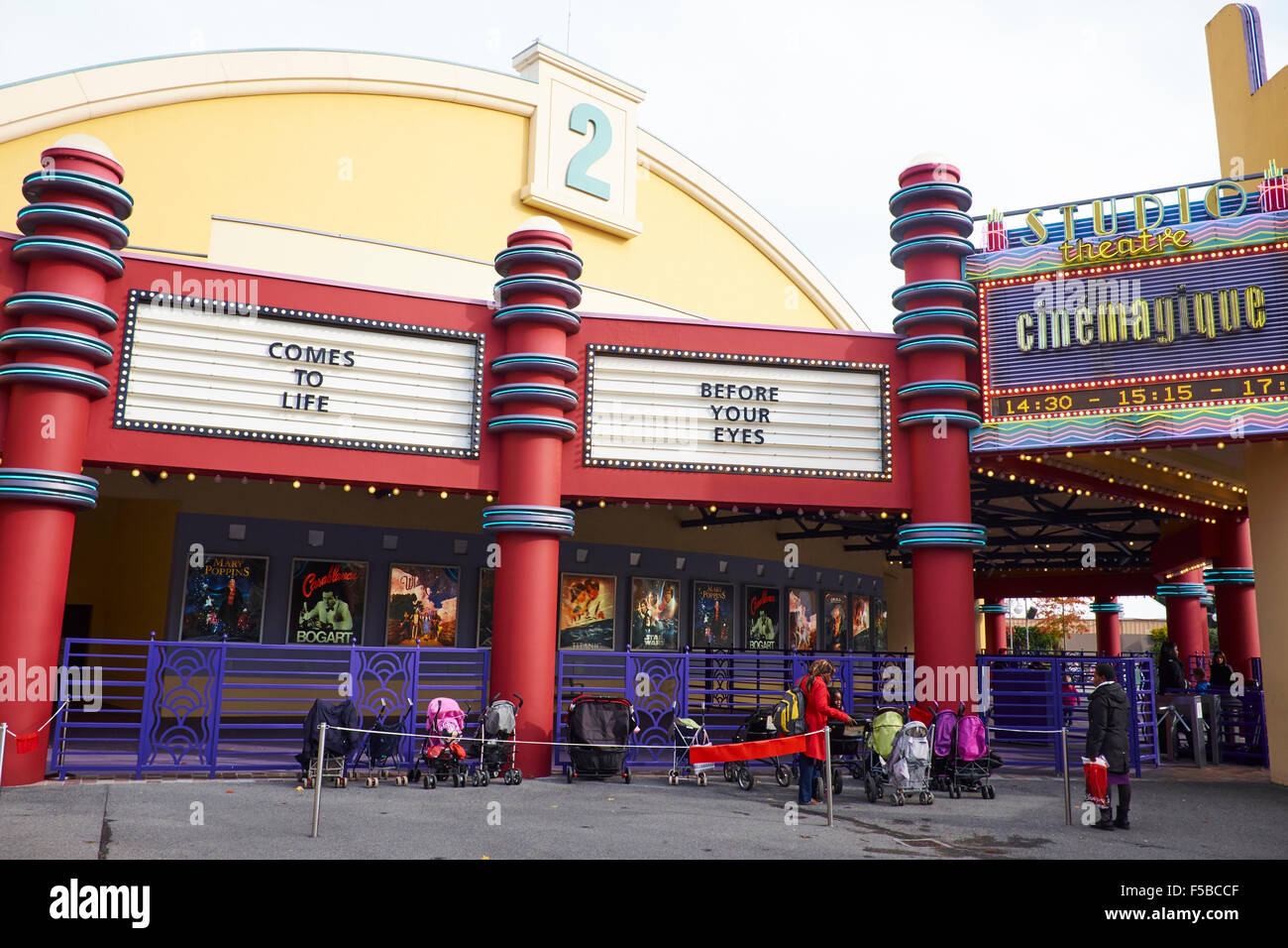 Cinemagique Attraktion Walt Disney Studios Disneyland Paris Marne-la-Vallée Chessy Frankreich Stockfoto