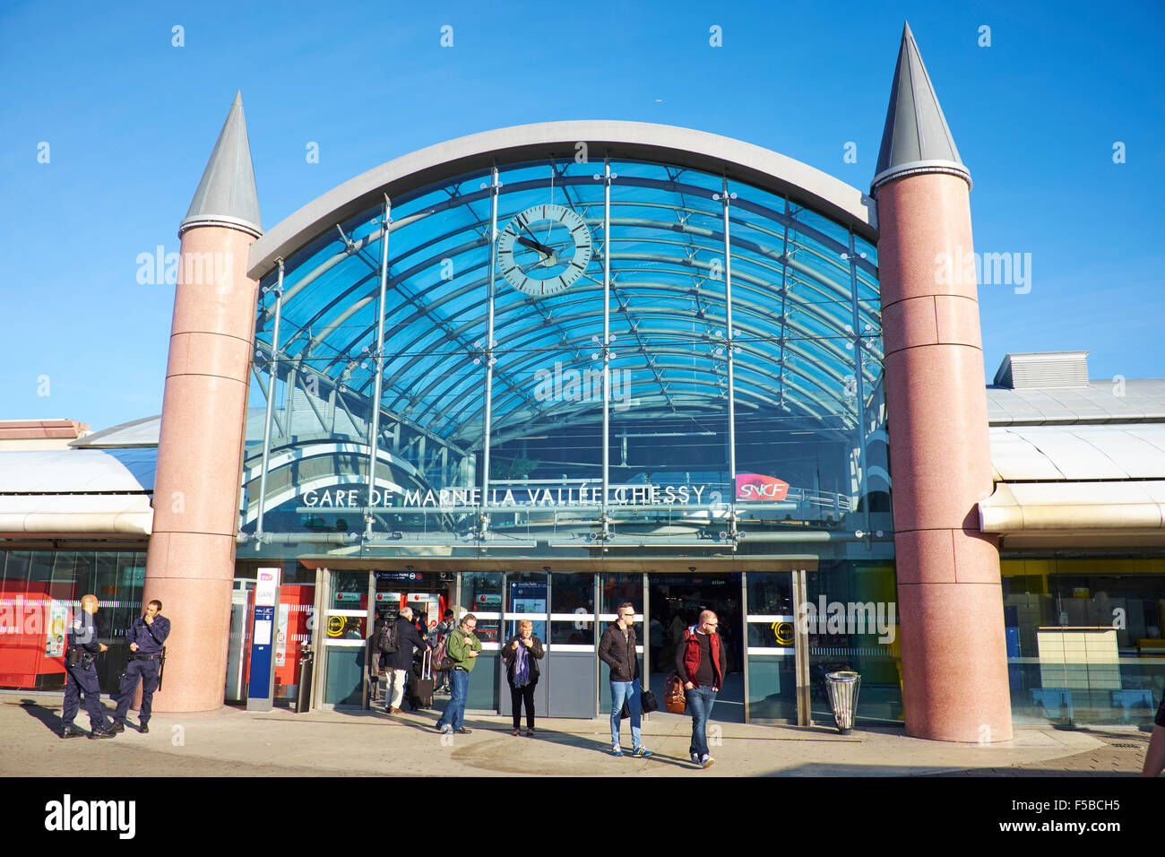 Railway Station Disney Village, Disneyland Paris Marne-la-Vallée Chessy Frankreich Stockfoto