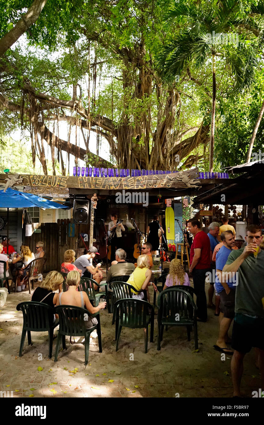 Blue Heaven Bar und Restaurant Key West, Florida, USA Stockfoto