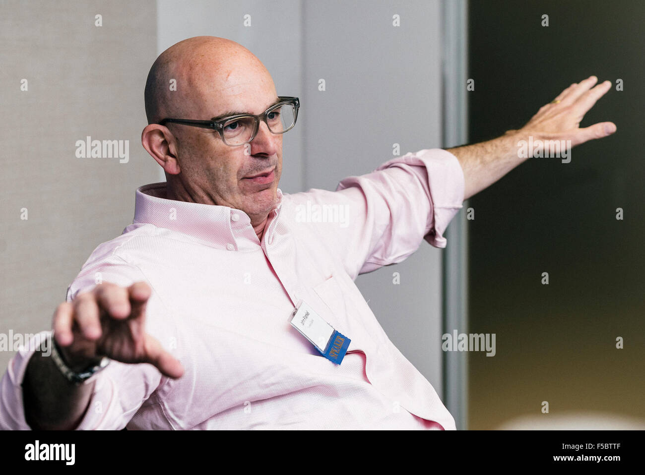 Britische frühen Stadium Risikokapitalgeber John Frankel Stockfoto