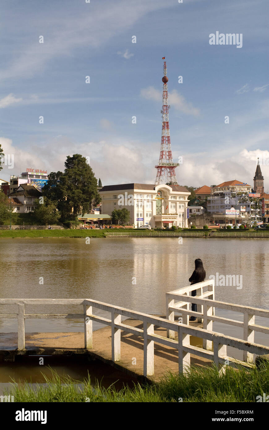 Ansicht von Dalat Dalat Eiffel Tower, Dalat, Hue, Vietnam, Asien. Asien, Dalat, Turm, Turm, Highland, Süd- Stockfoto
