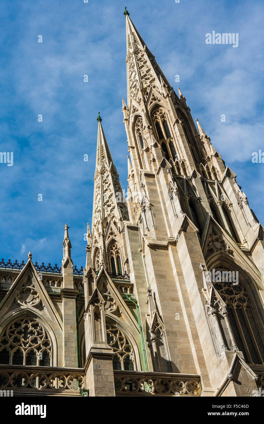 Turmspitzen, St. Patricks Cathedral, New York City, USA Stockfoto