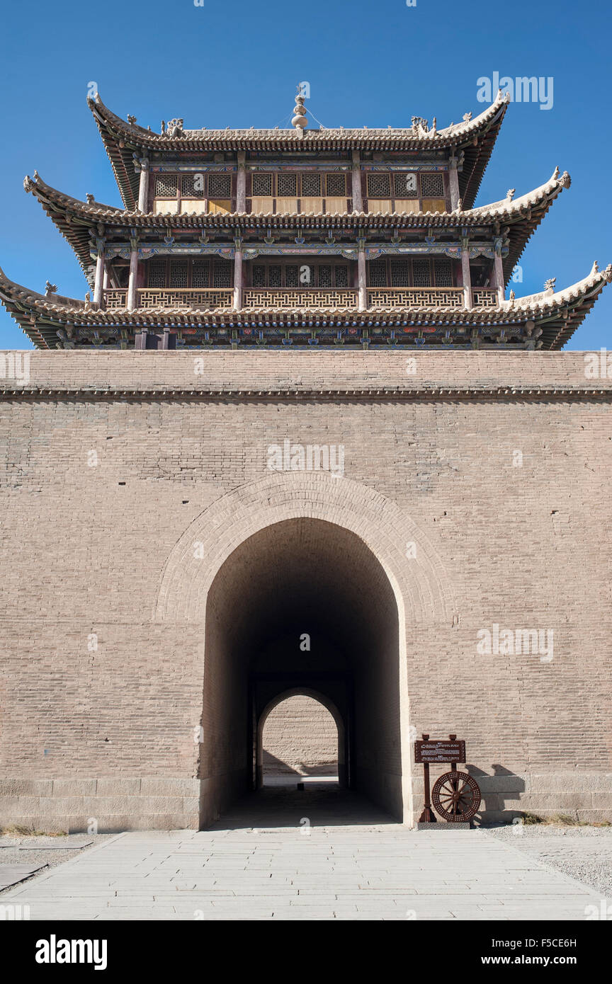 Jiayuguan Burg, Gansu, China Stockfoto