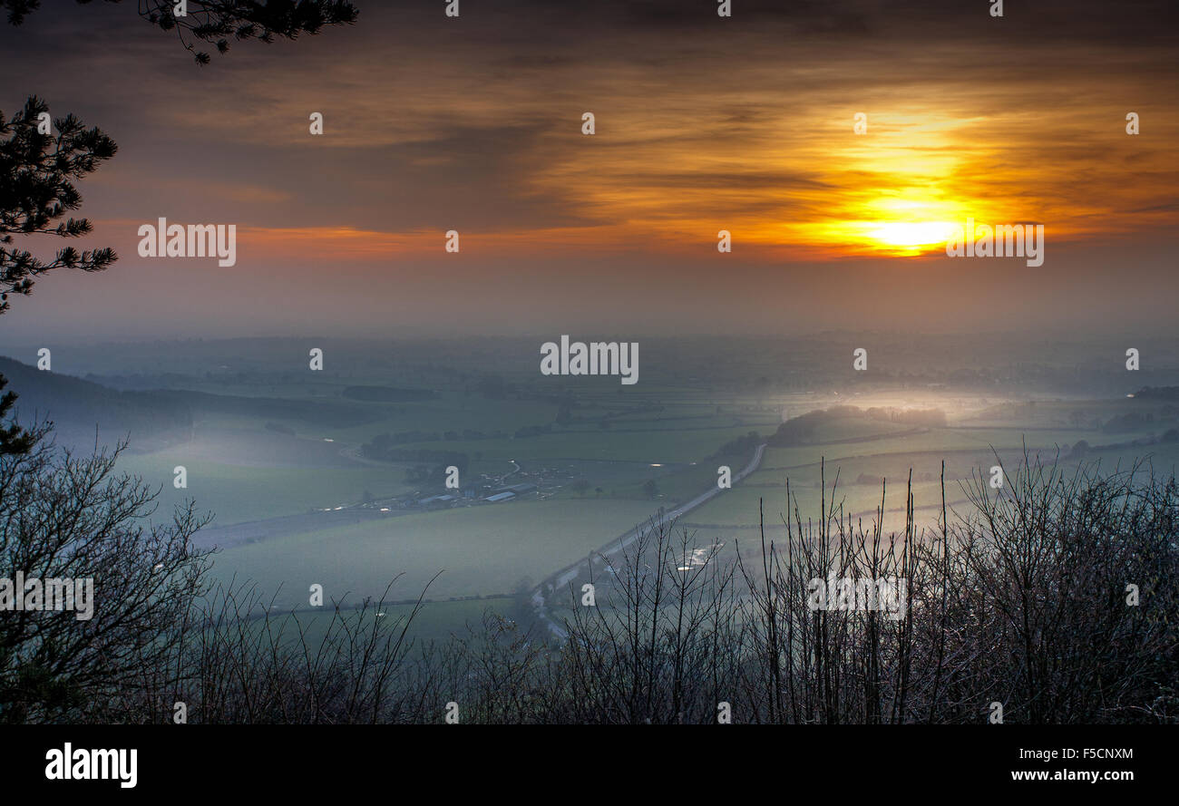 Sutton Bank, Sutton unter Whitestonecliff, North yorkshire Stockfoto