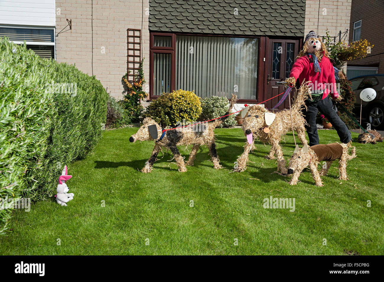 Pattingham Scarecrow Festival Staffordshire 2015 Stockfoto