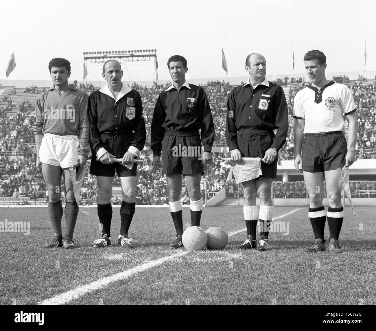 Soccer World Cup 1962 Viertelfinale Deutschland gegen Jugoslawien 0