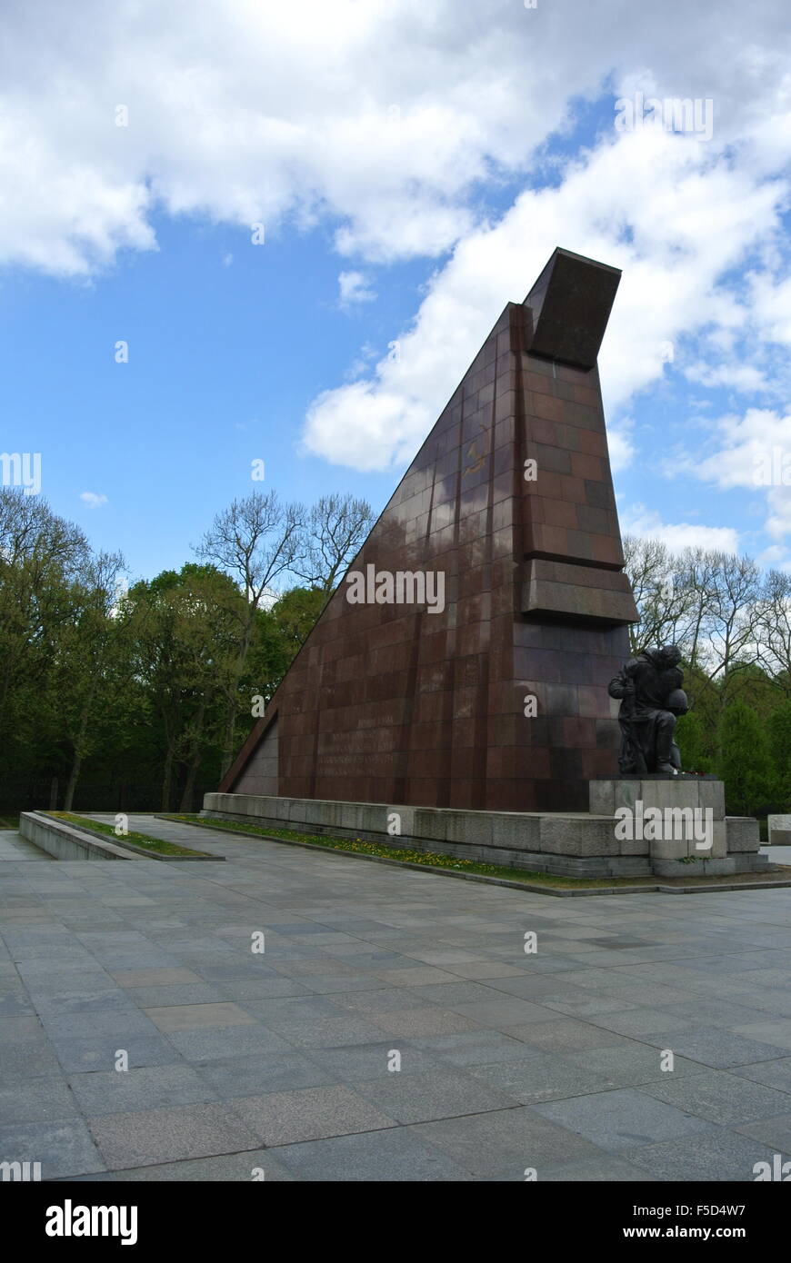 Sowjetisches Kriegsdenkmal (Treptower Park), Ddr-Architektur, Parks, Ost-Berlin. Stockfoto