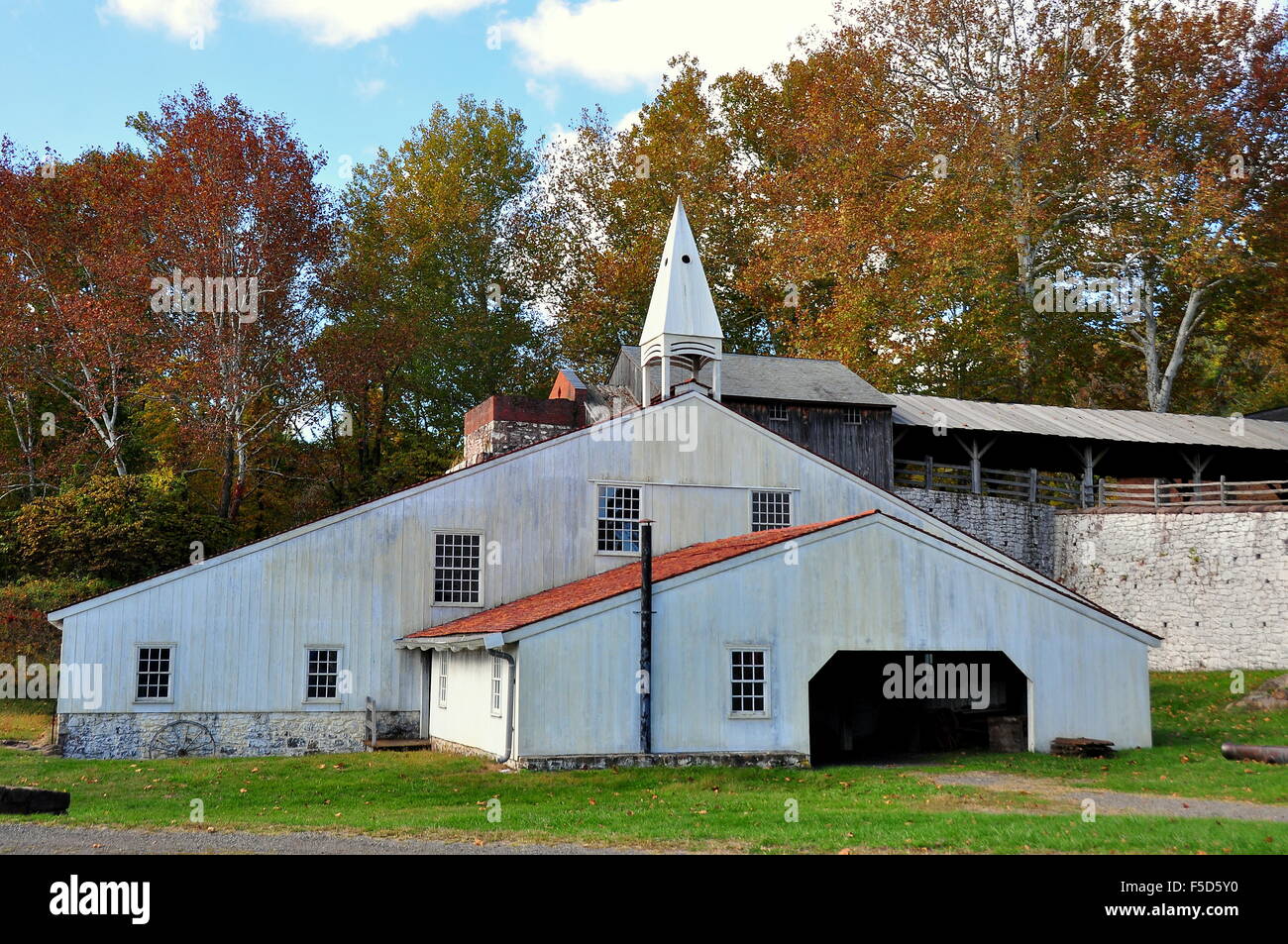 Hopewell Ofen, Pennsylvania: Die Cast-House und Gießerei in Hopewell Ofen National Historic Park * Stockfoto