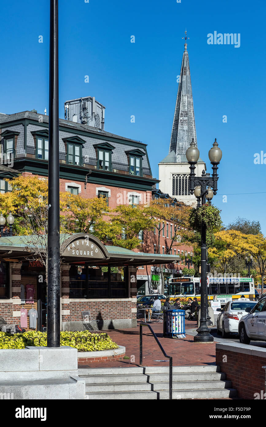 Harvard Square, Cambridge, Massachusetts, USA Stockfoto
