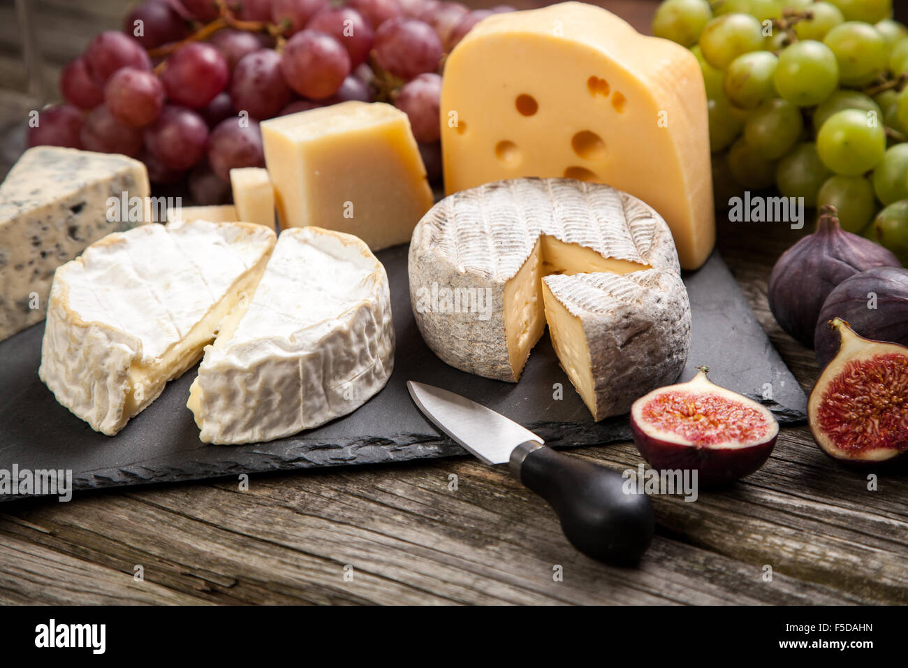 Französischer Weichkäse Stockfoto