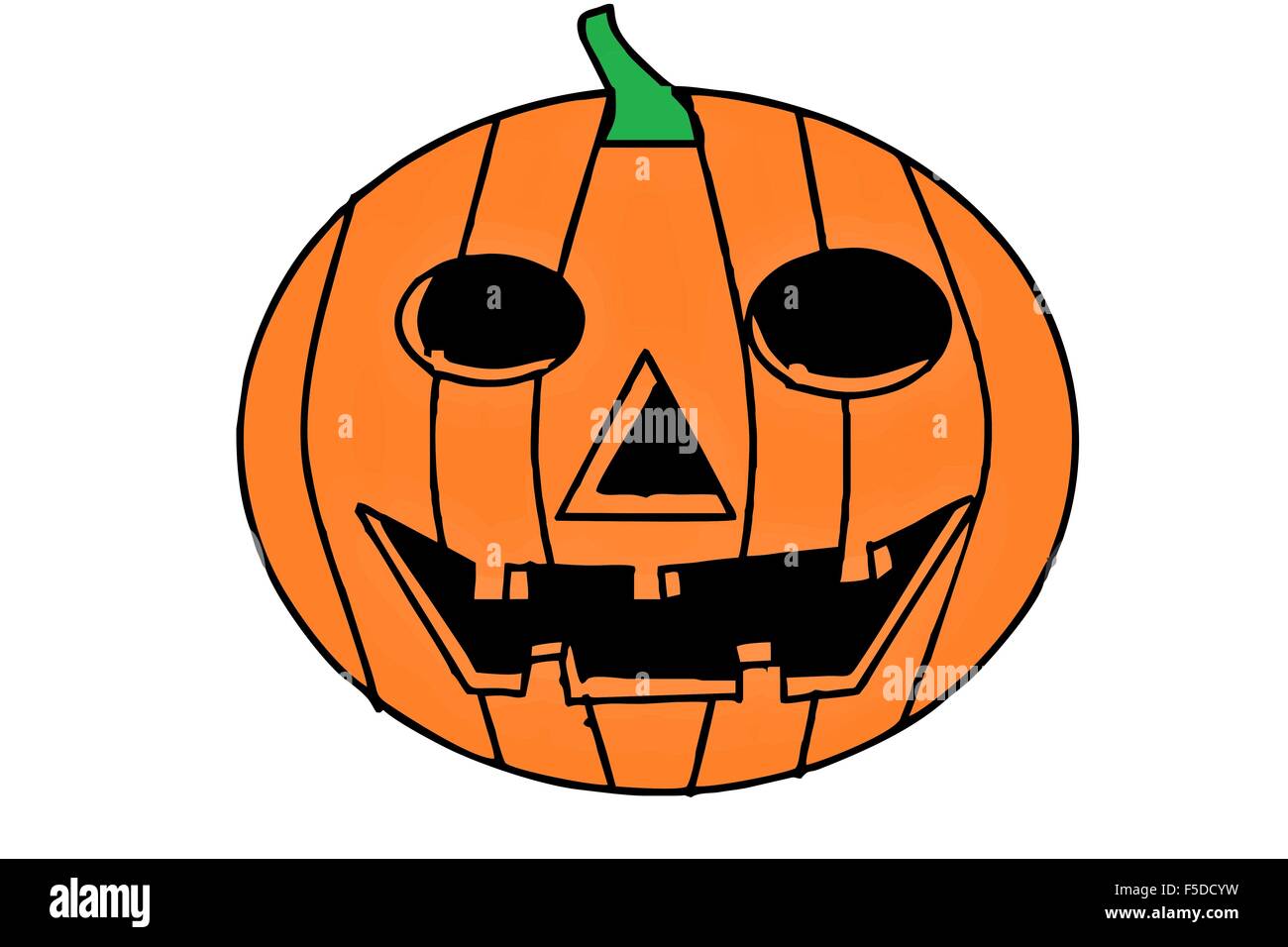 Halloween Kürbis - Kinder zeichnen Halloween Kürbisse Stockfoto