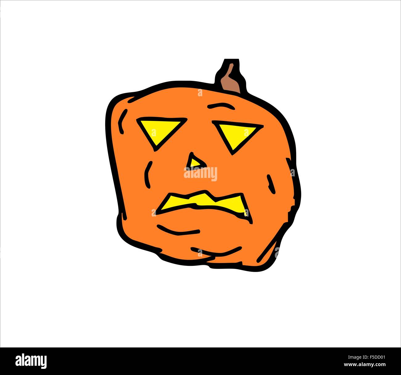 Halloween Kürbis - Kinder zeichnen Halloween Kürbisse Stockfoto