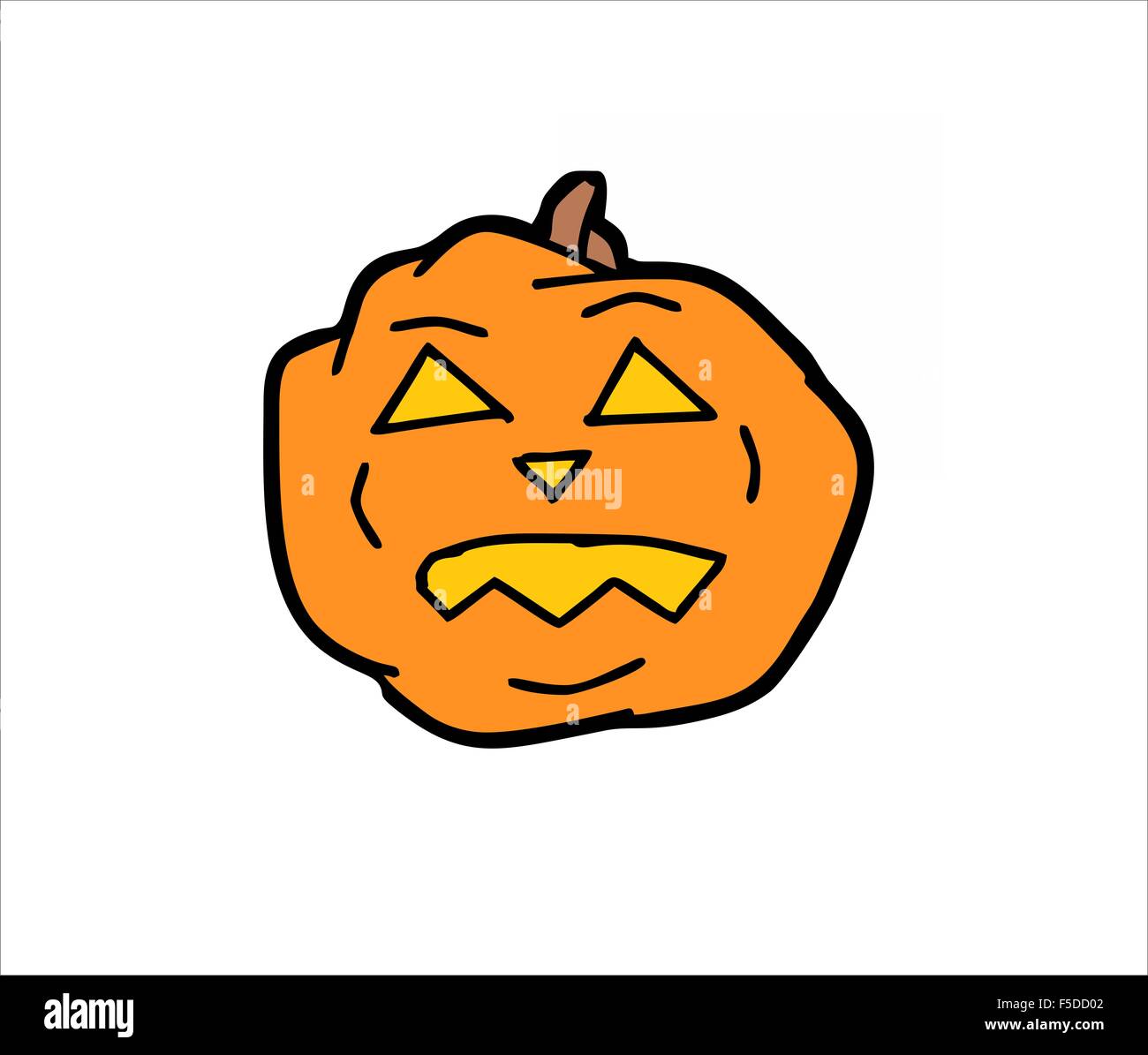 Halloween Kürbis - Kinder zeichnen Halloween Kürbisse Stockfoto