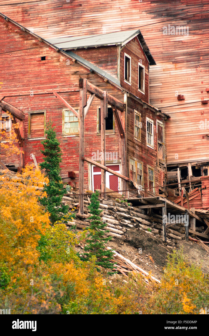Wrangell St. Elias Kennecott Minen Konzentration Mühle Alaska Wildnis Stockfoto