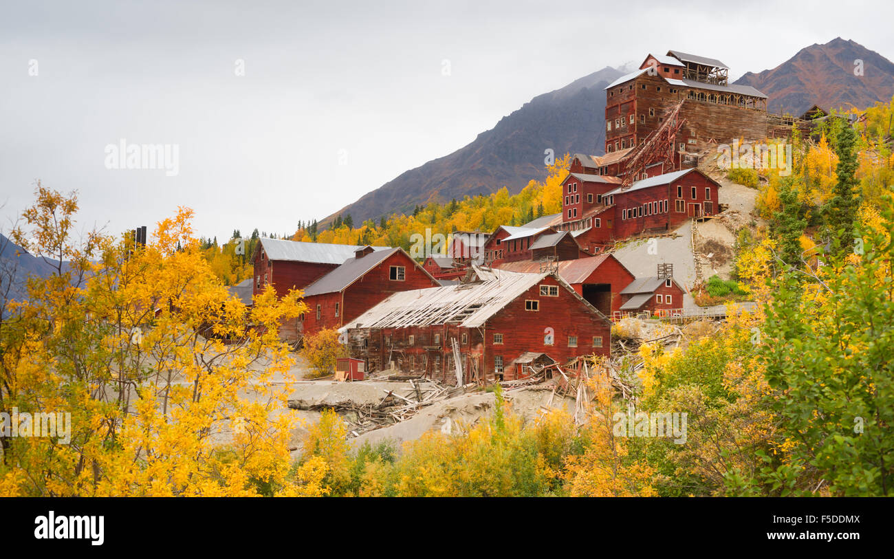 Wrangell St. Elias Kennecott Minen Konzentration Mühle Alaska Wildnis Stockfoto