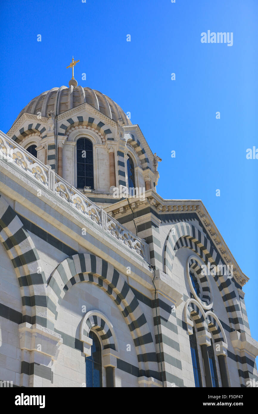 Notre-Dame De La Garde in Marseille, Frankreich, Europa Stockfoto