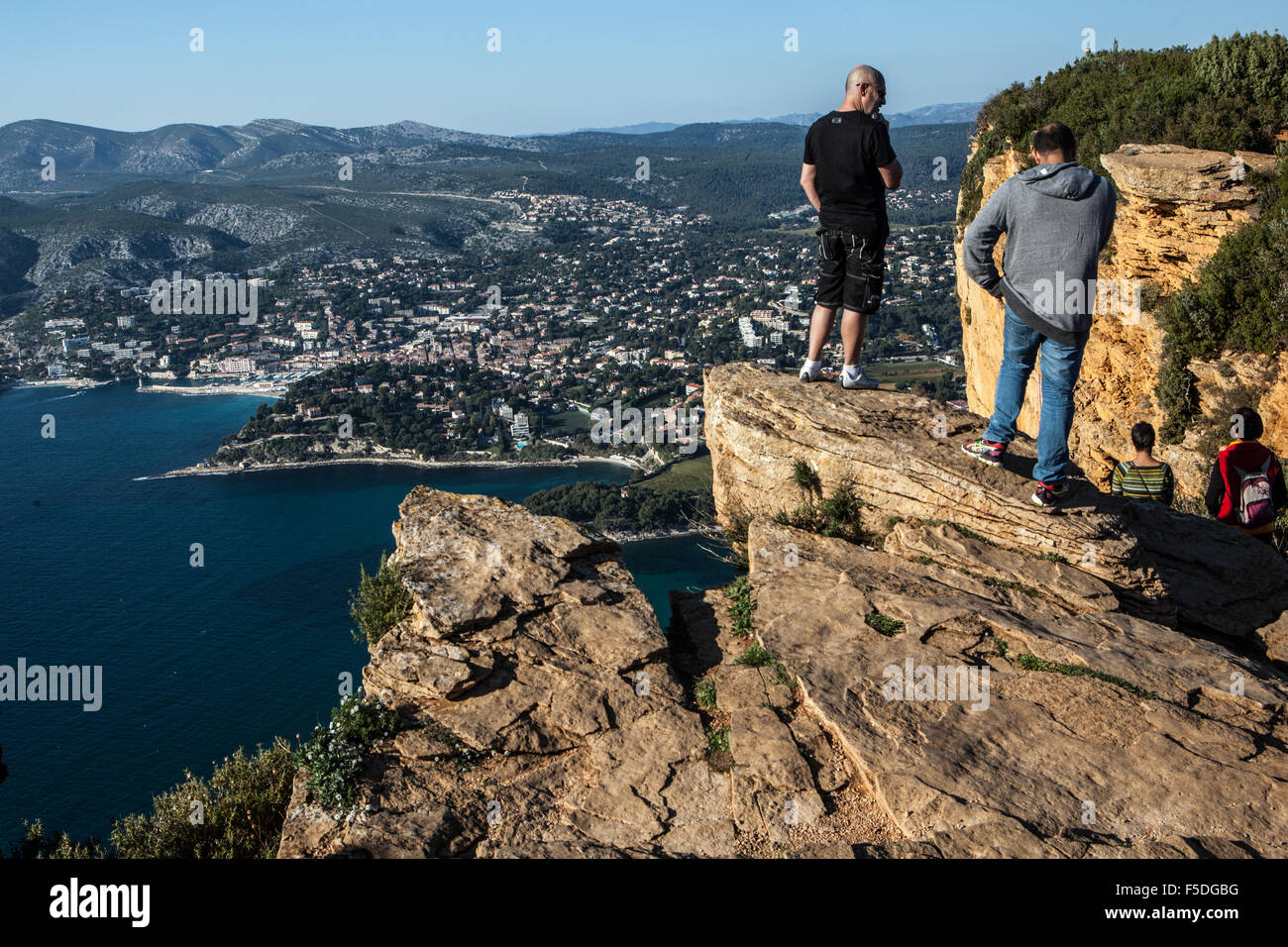 Cap Canaille: Cassis (Bouches-du-Rhône, Frankreich) Stockfoto