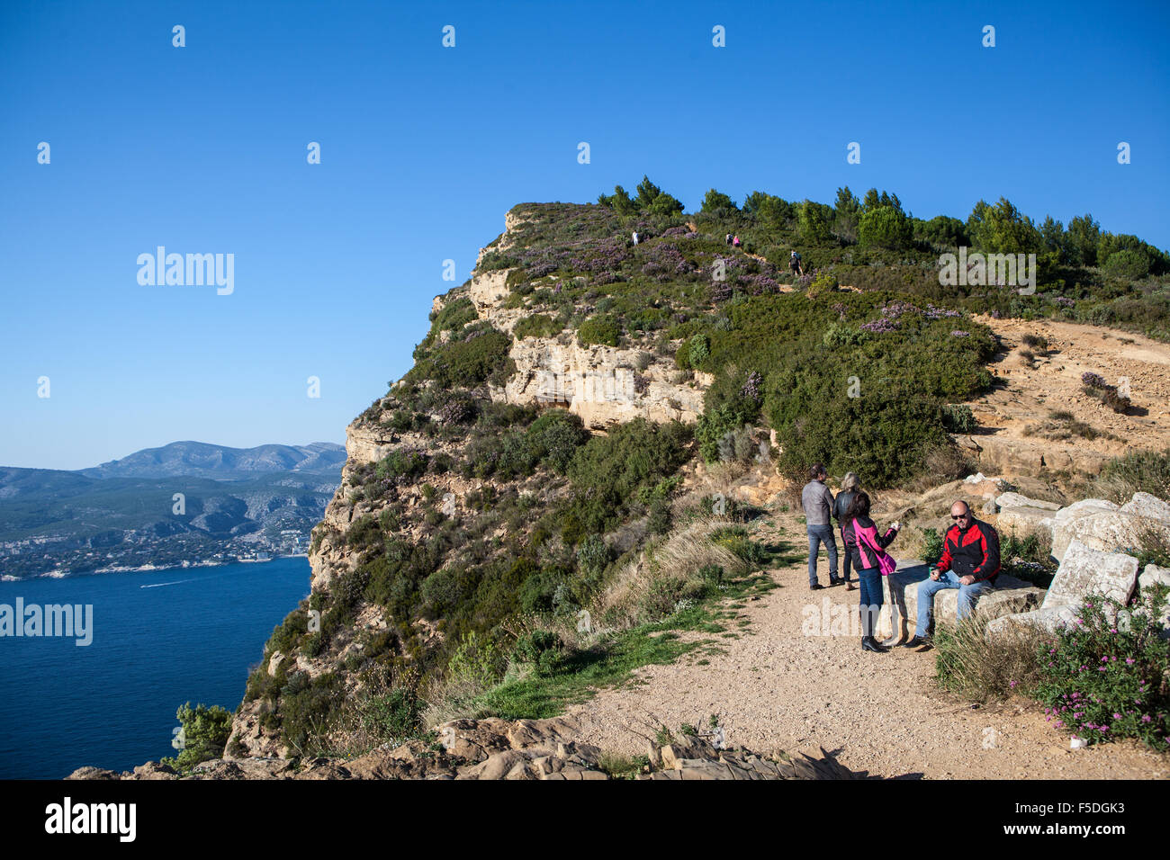 Cap Canaille: Cassis (Bouches-du-Rhône, Frankreich) Stockfoto
