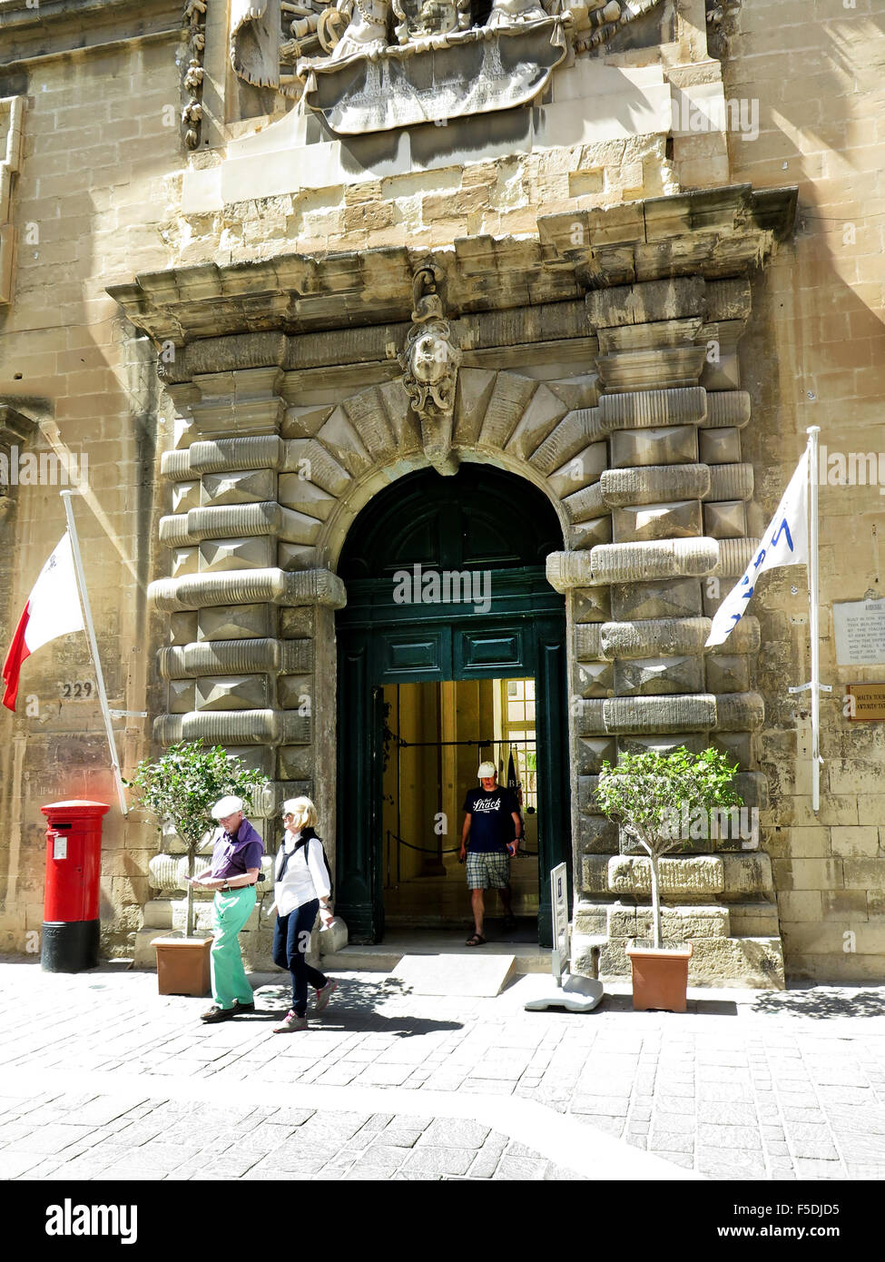 Touristisches Informationszentrum Office, St. Paul Street, Valletta, Malta Stockfoto