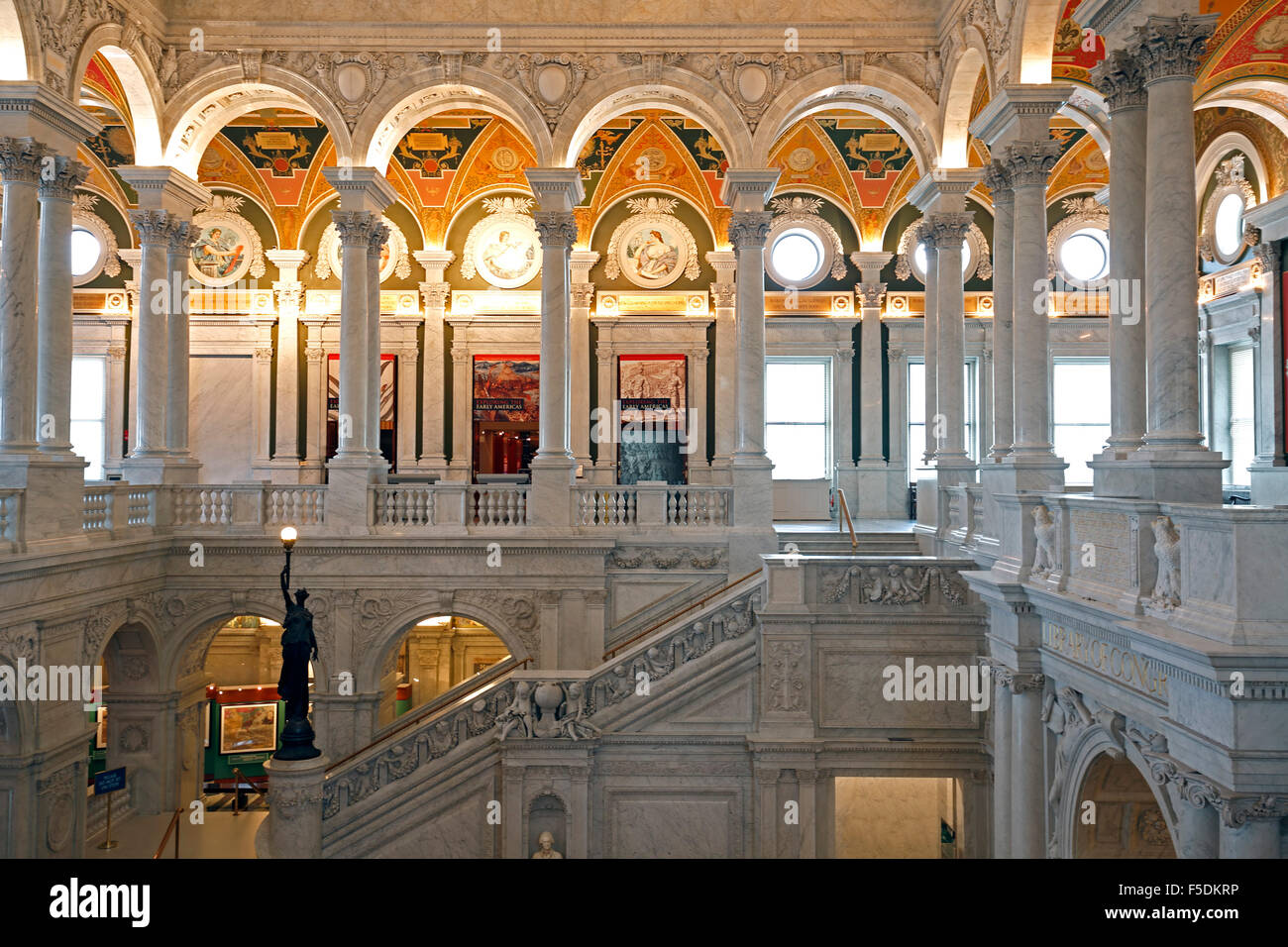 Interieur, Bibliothek des Kongresses, Germany Stockfoto