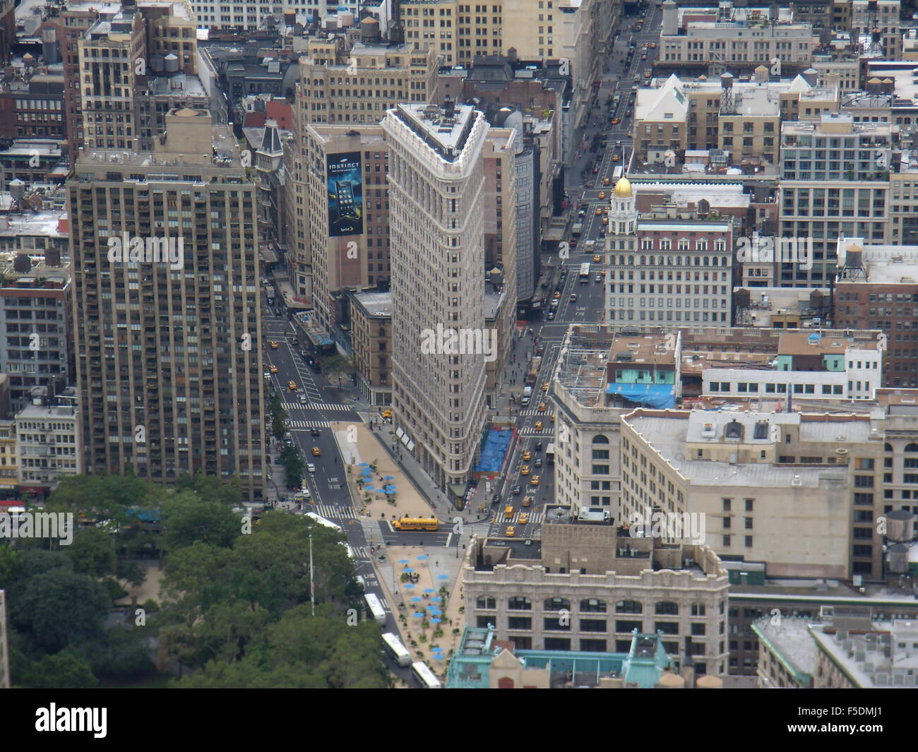 Skyline von New York City, Flatiron Building. Stockfoto