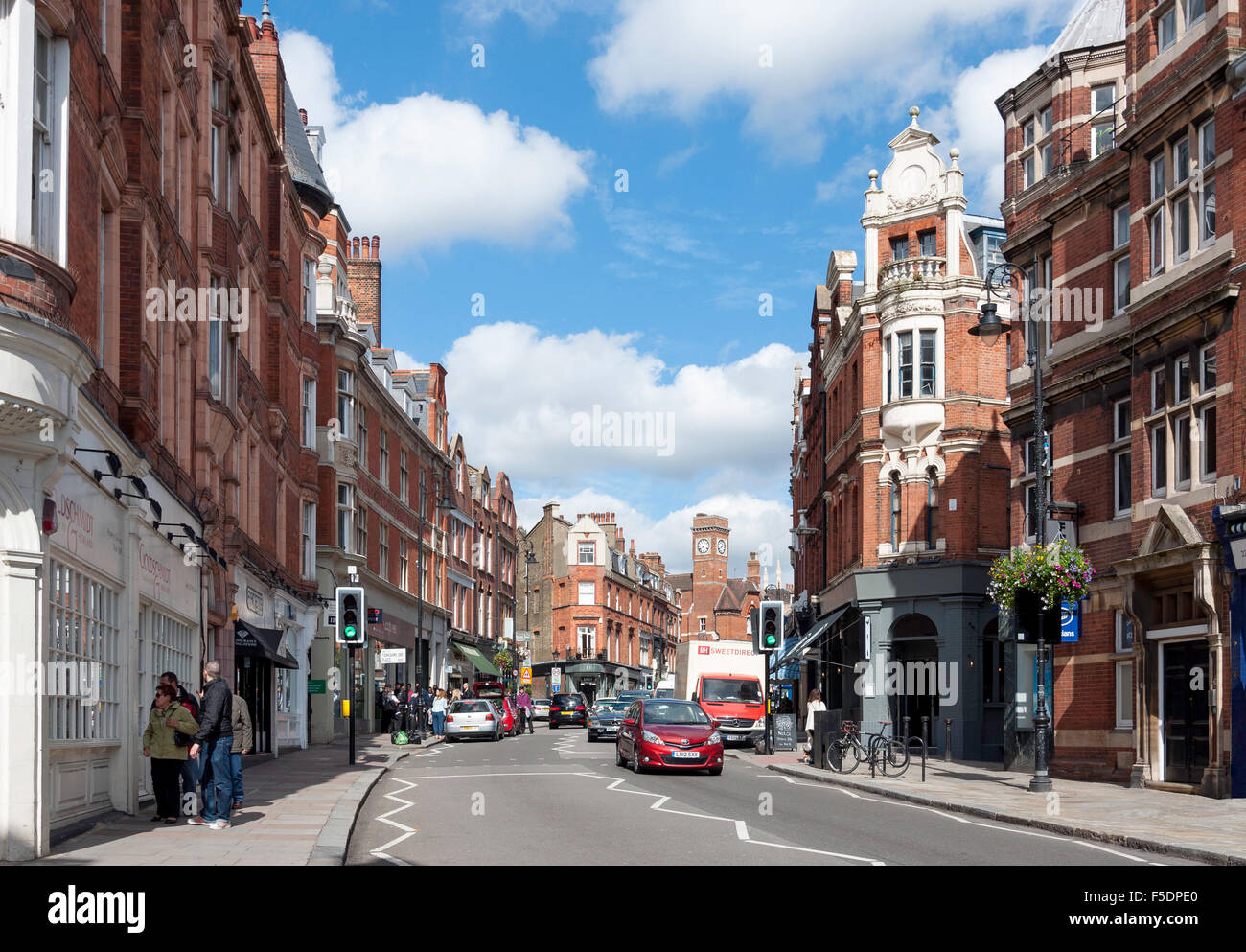 Heath street hampstead village london Fotos und Bildmaterial in hoher