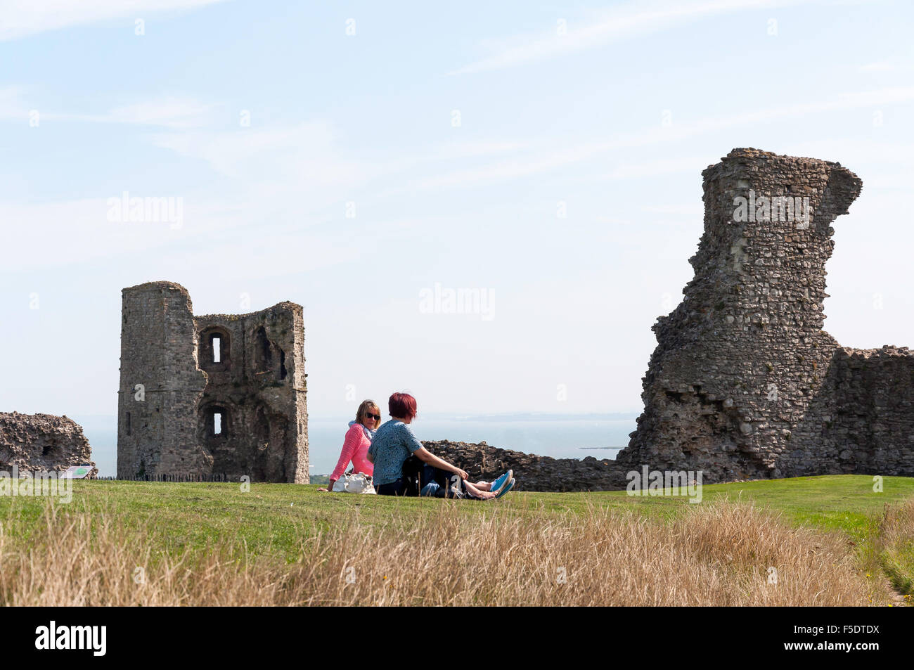 Ruinen der Hadleigh Castle, Hadleigh, Essex, England, Vereinigtes Königreich Stockfoto