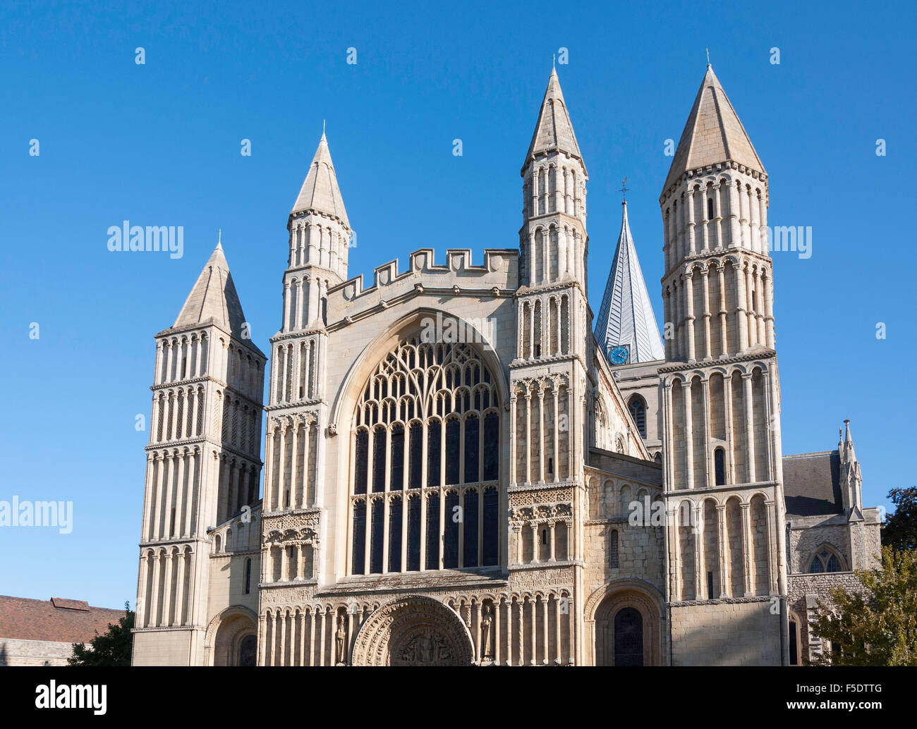 Rochester Kathedrale, Boley Hill, Rochester, Kent, England, Vereinigtes Königreich Stockfoto