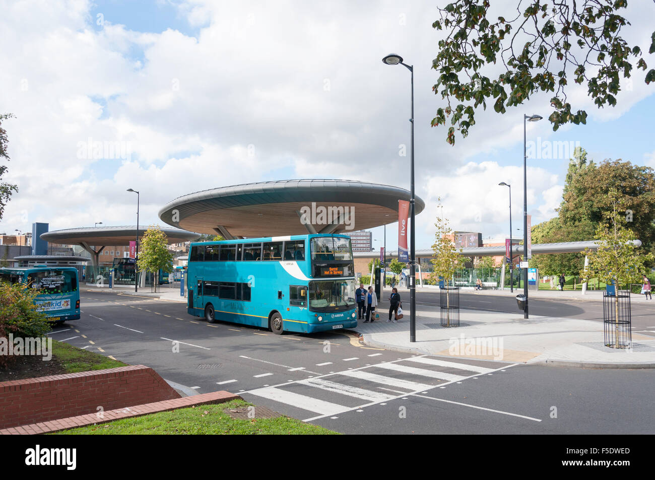 Chatham-Waterfront-Busbahnhof, Chatham, Kent, England, Vereinigtes Königreich Stockfoto