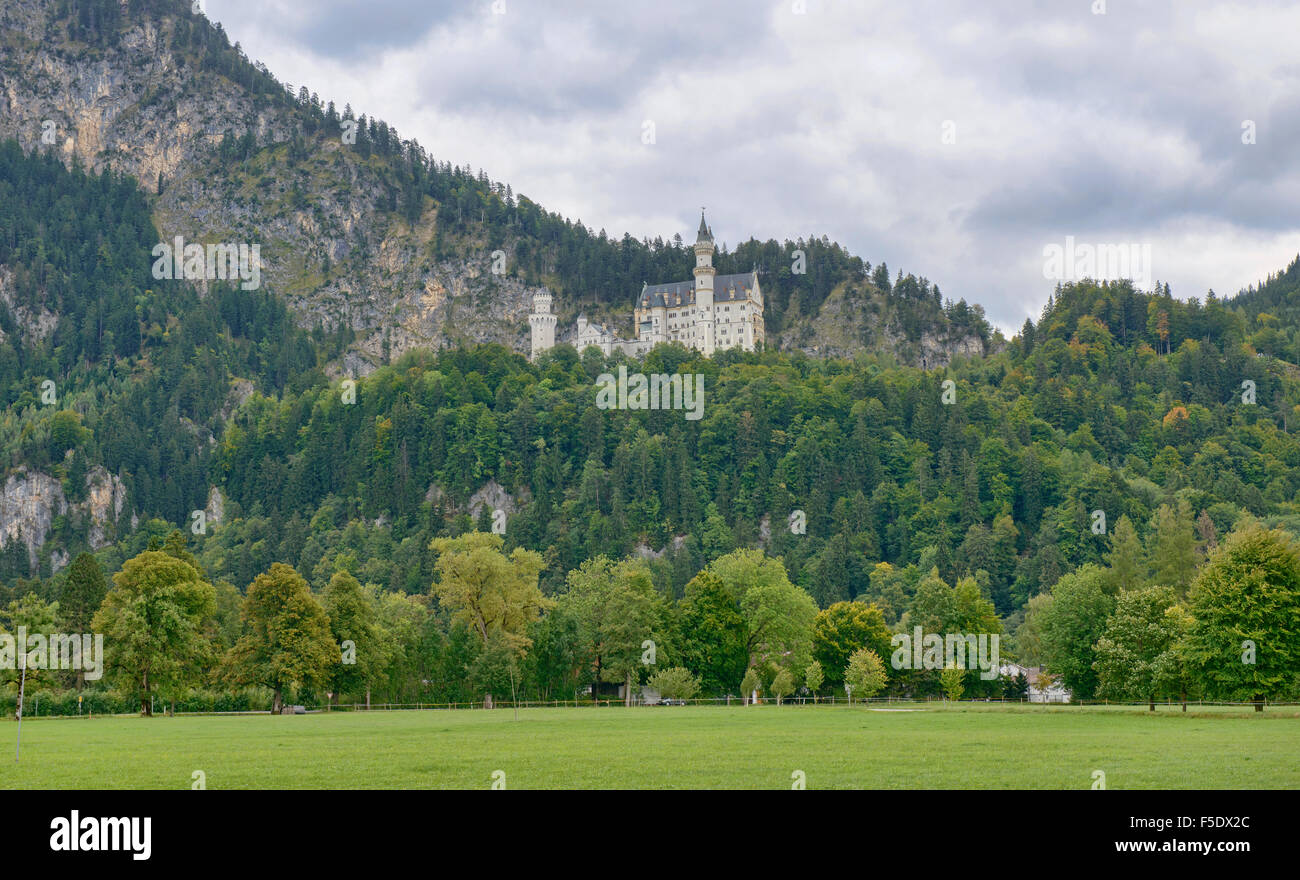 Das Märchen Schloss Schloss Neuschwanstein in Schwangau, Bayern, Deutschland Stockfoto