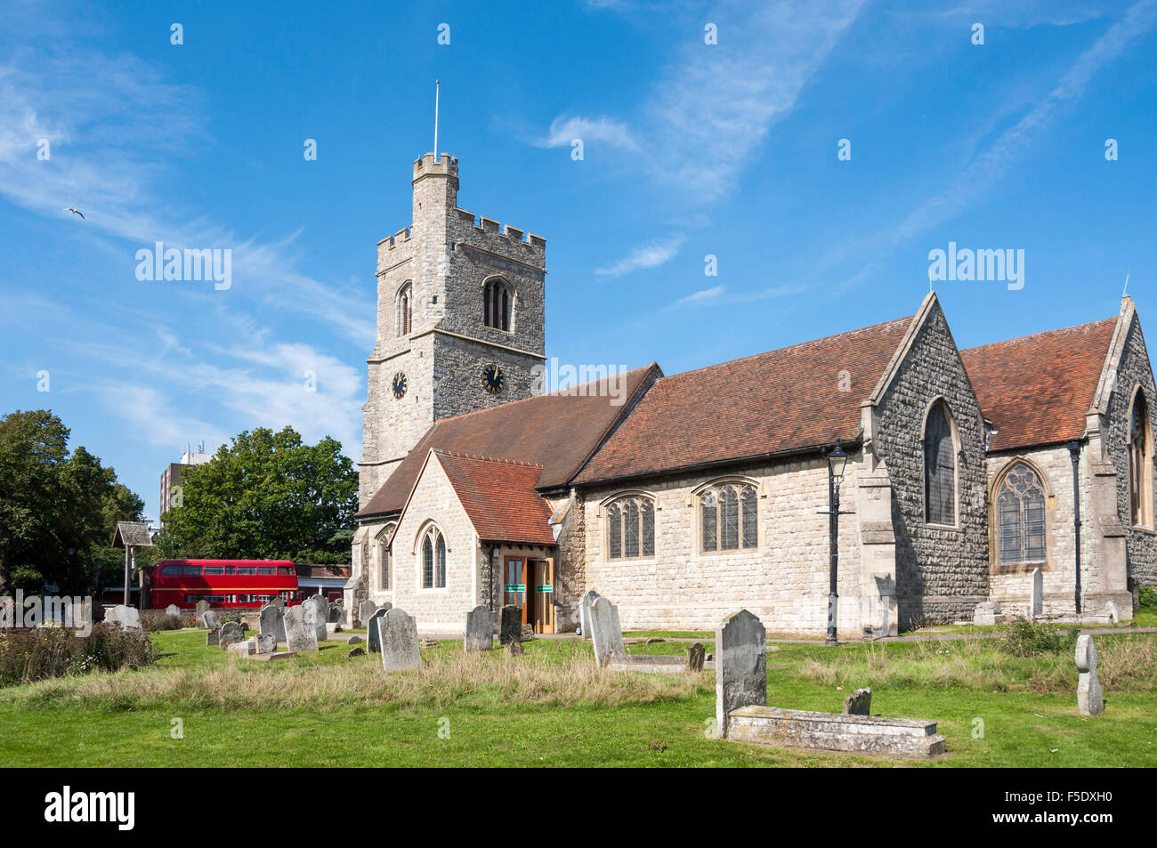 Pfarrkirche St. Clement's, Leigh-on-Sea, Essex, England, Vereinigtes Königreich Stockfoto