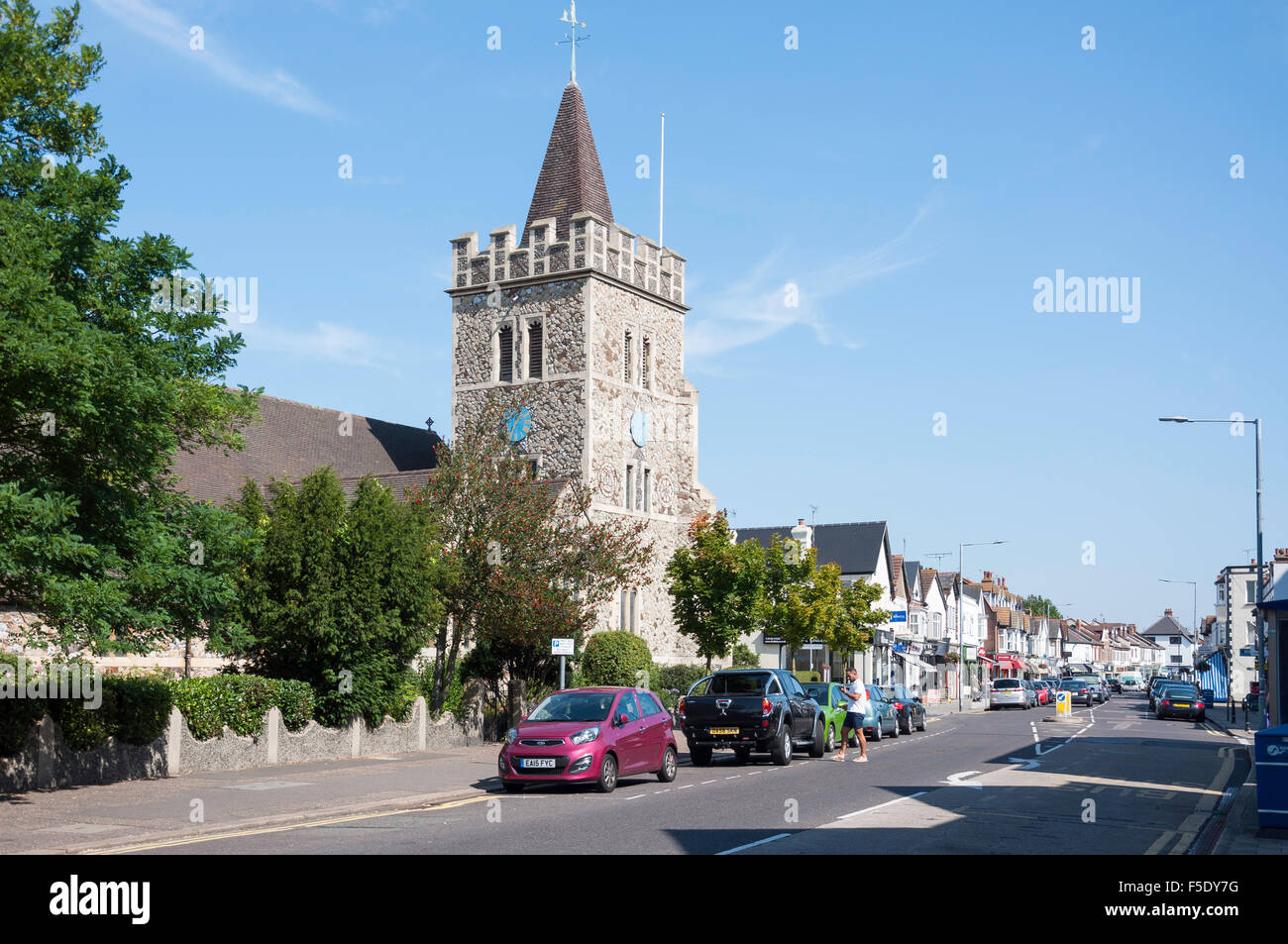Katholische Kirche der Muttergottes von Lourdes & St Joseph, Leigh Road, Leigh-on-Sea, Essex, England, Vereinigtes Königreich Stockfoto
