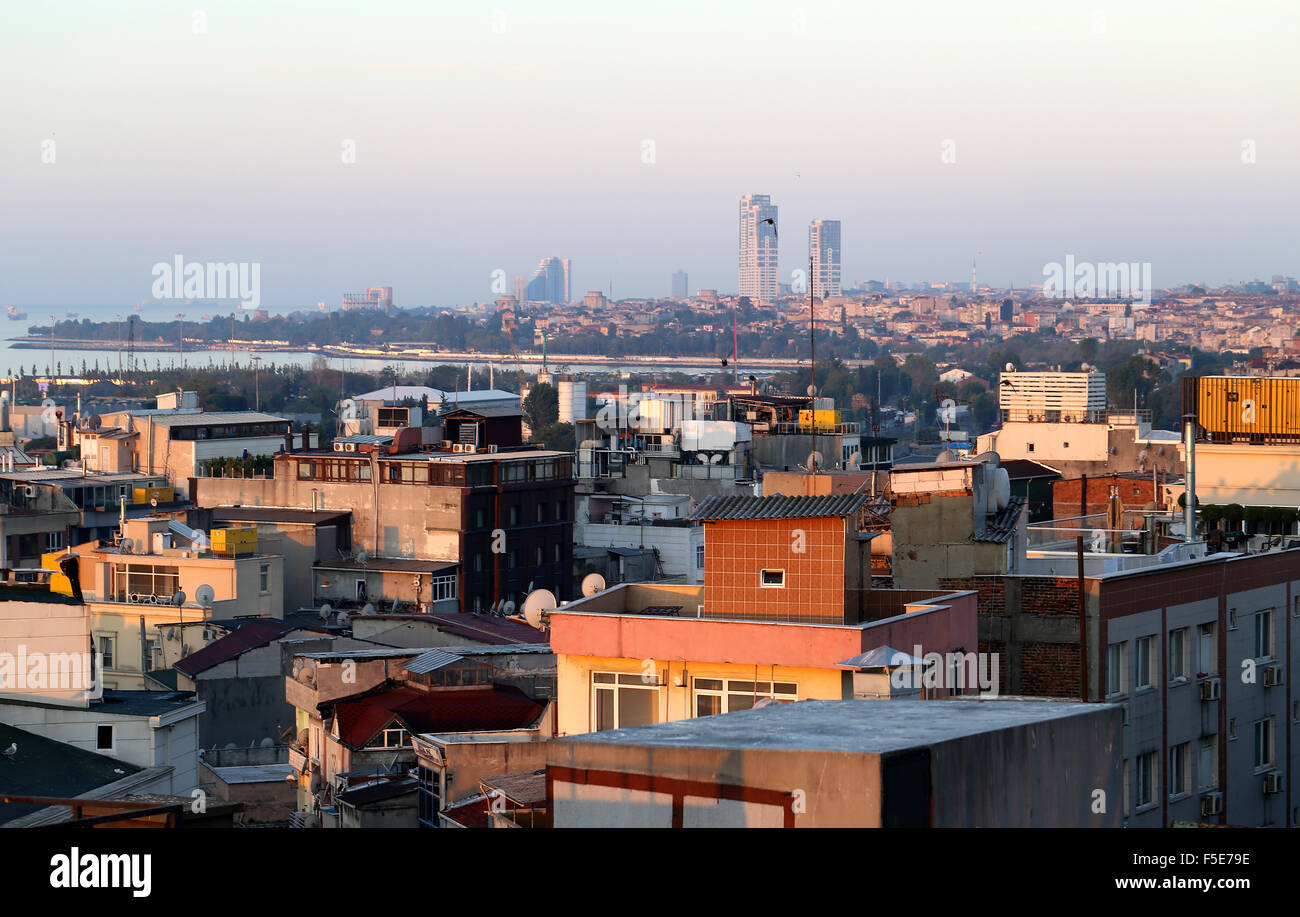 Schöne Aussicht auf die Stadt Istanbul in der Türkei Stockfoto