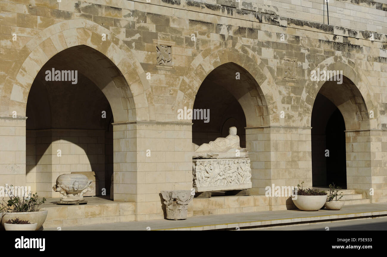 Israel. Jerusalem. Rockefeller archäologische Museum. Hof. Stockfoto