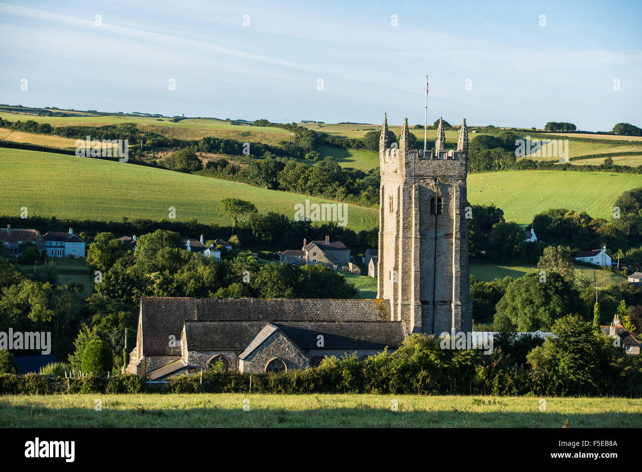 Kirche St. Nikolaus und St. Cyriac, Süd-Pool, Devon, England, Vereinigtes Königreich, Europa Stockfoto